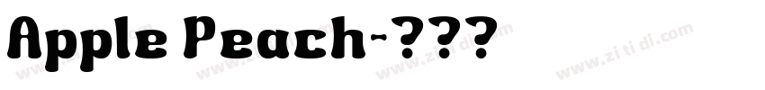 Apple Peach字体转换 Apple Peach字体转换